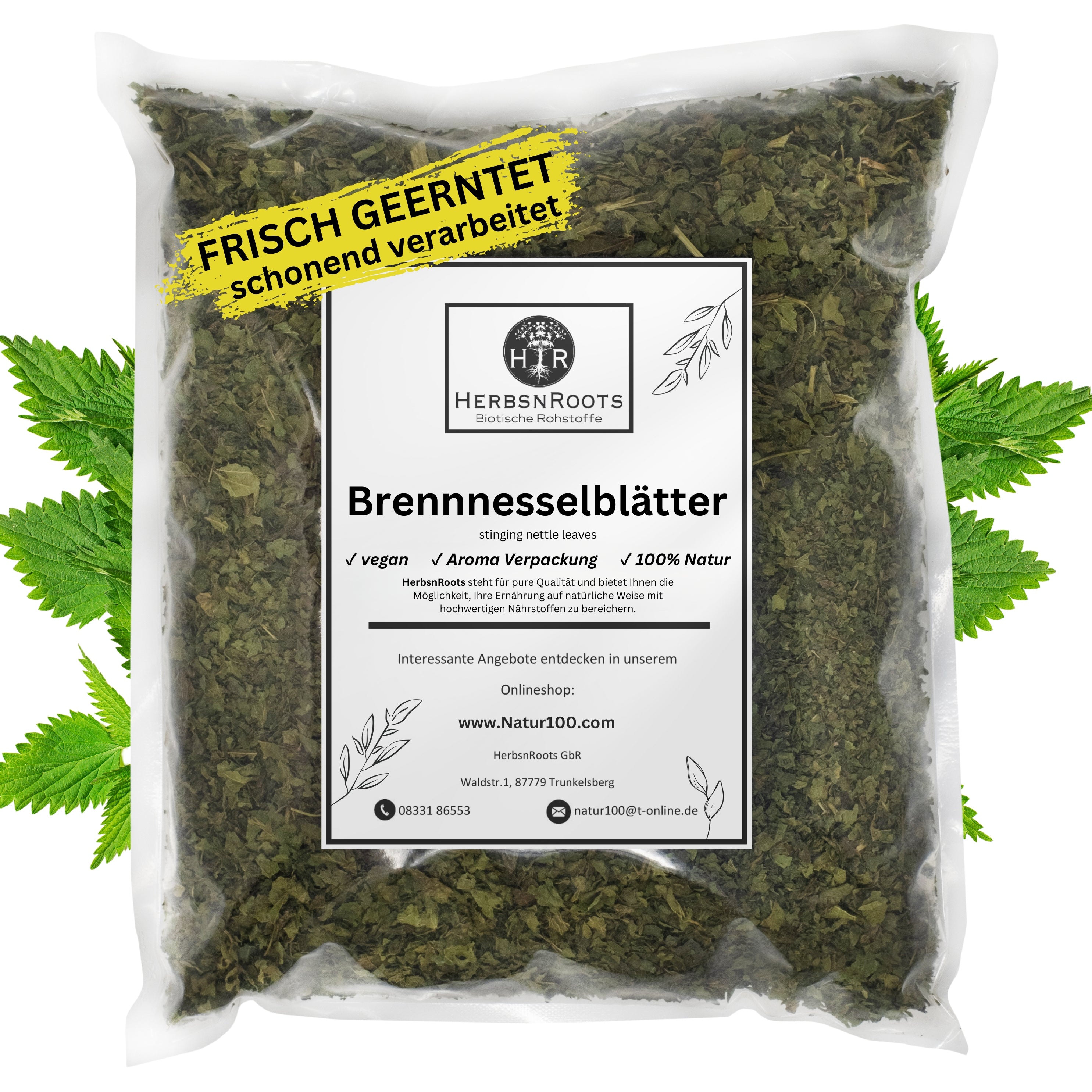 Brennnesselblätter-Tee