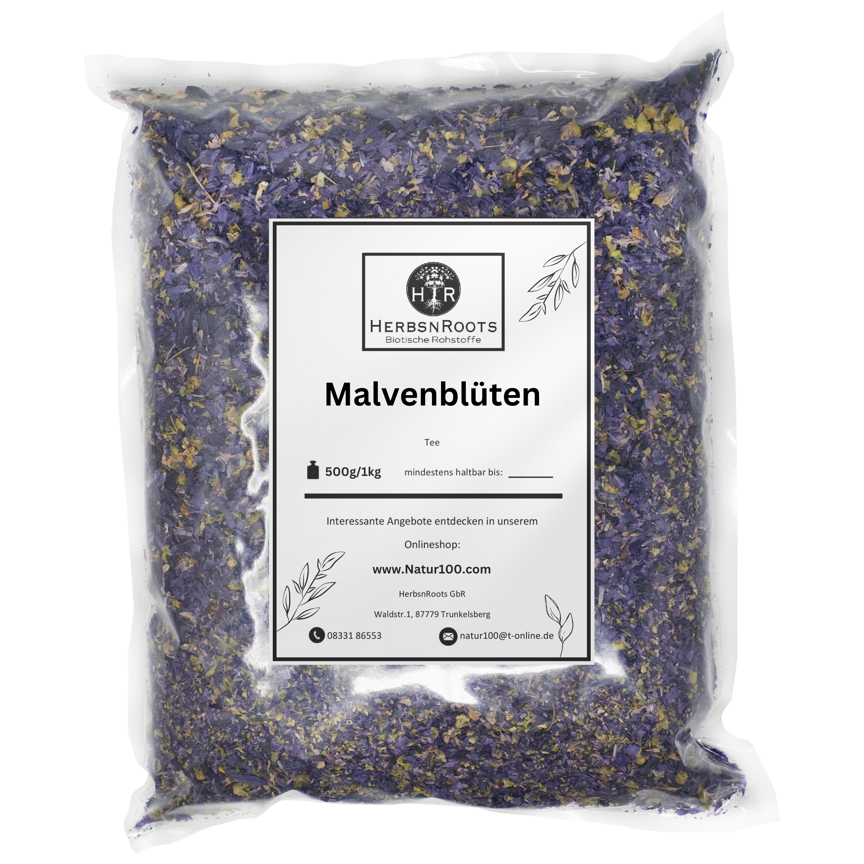Malvenblüten Tee Blau