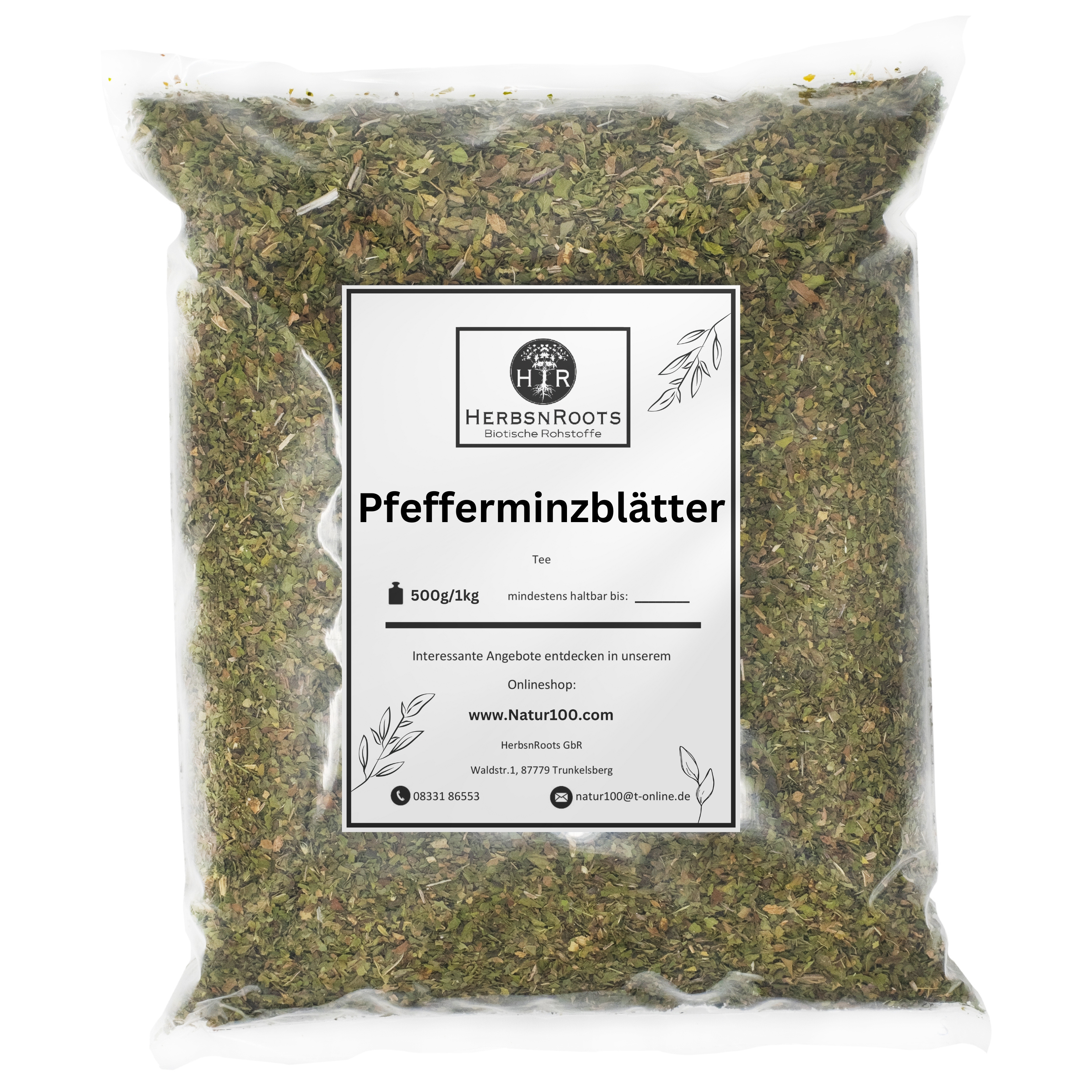 Pfefferminzblätter Kräutertee