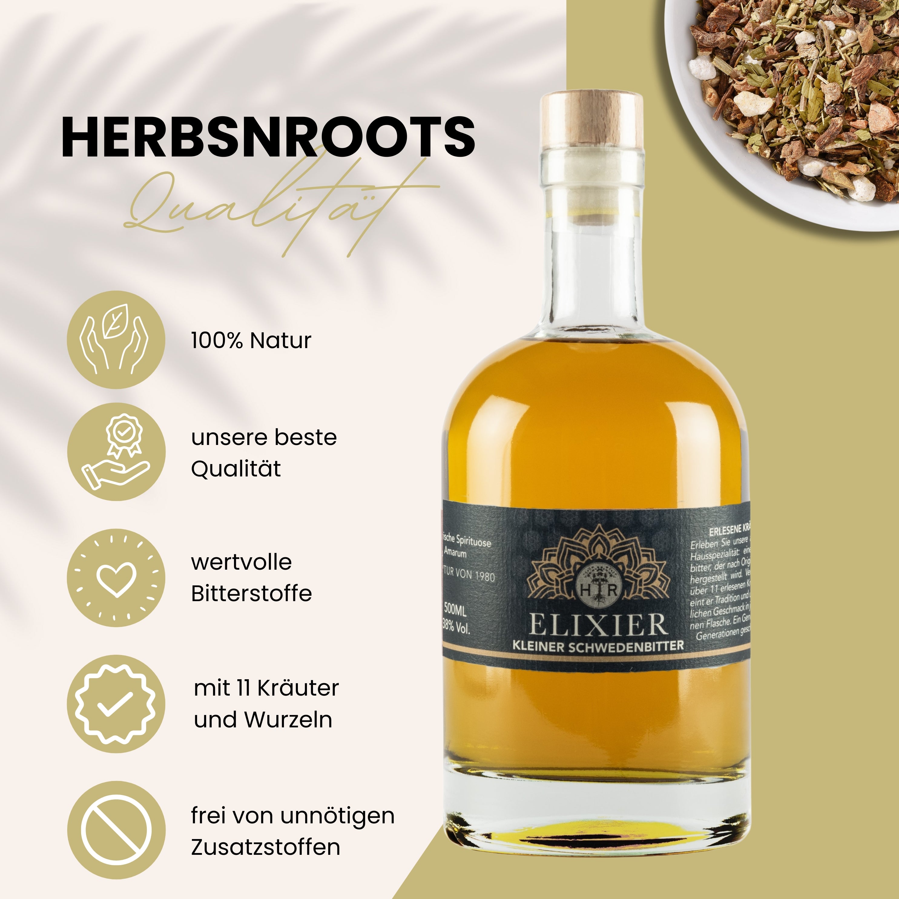Schwedenbitter "Elixier" aus 11 Kräuter und Wurzeln