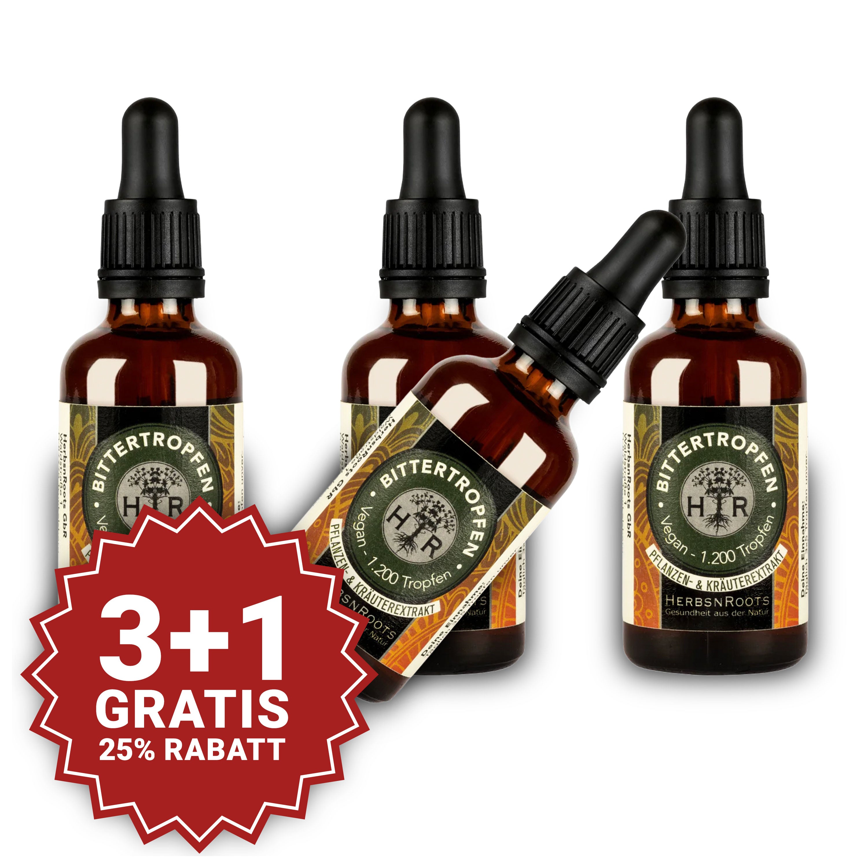 3+1 GRATIS – Bittertropfen Elixier – Deine tägliche Bitterkraft