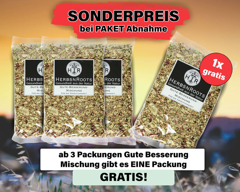 Jetzt zugreifen und sparen: 3+1 Aktion für unsere Gute Besserung Mischung!