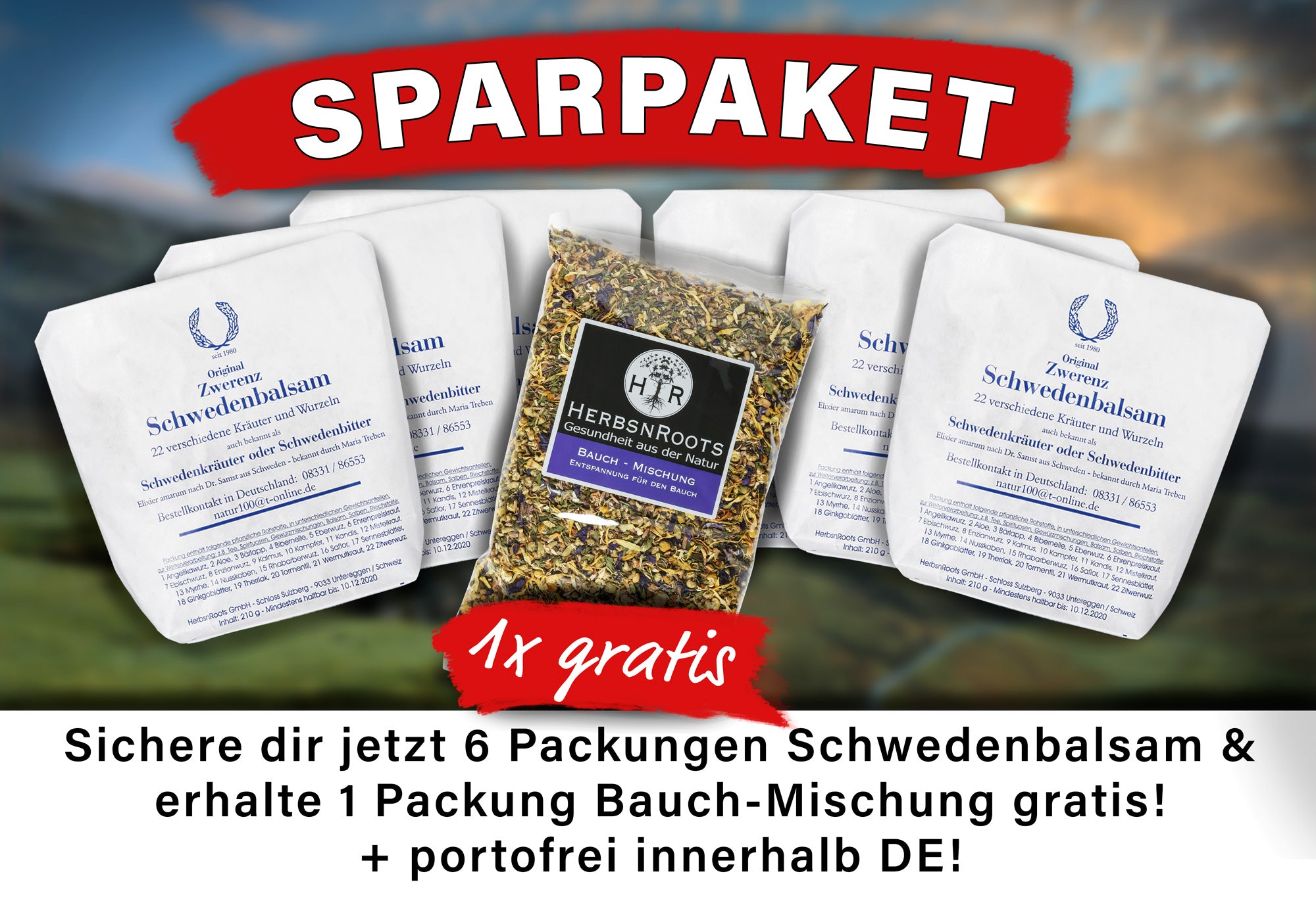 André empfiehlt unser Sparpaket 6+1 / 20% Rabatt!