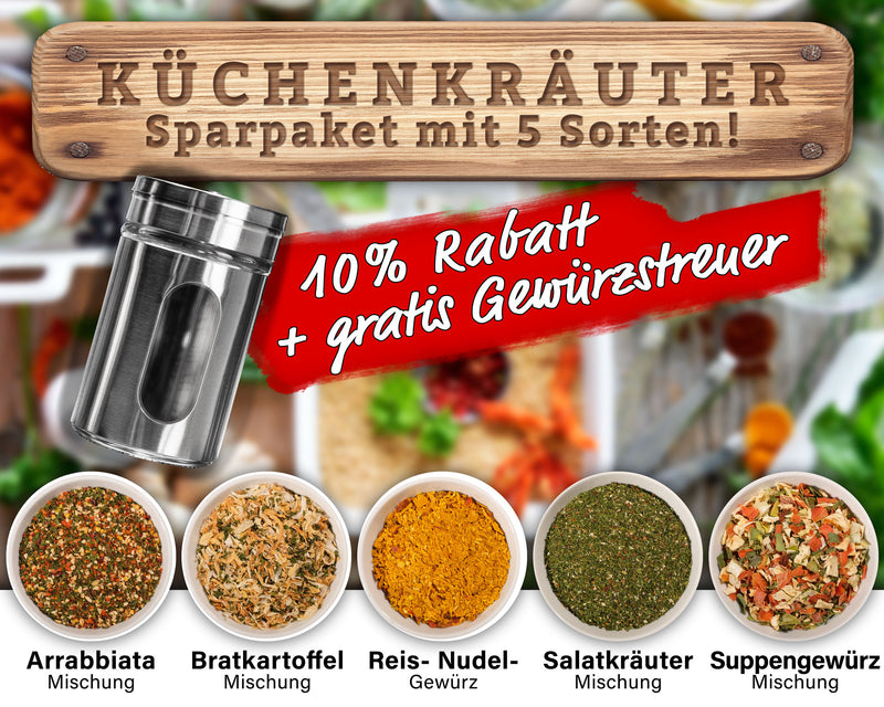 Stefan empfiehlt unser Küchenkräuter Sparpaket / 10% Rabatt + gratis Gewürzstreuer!