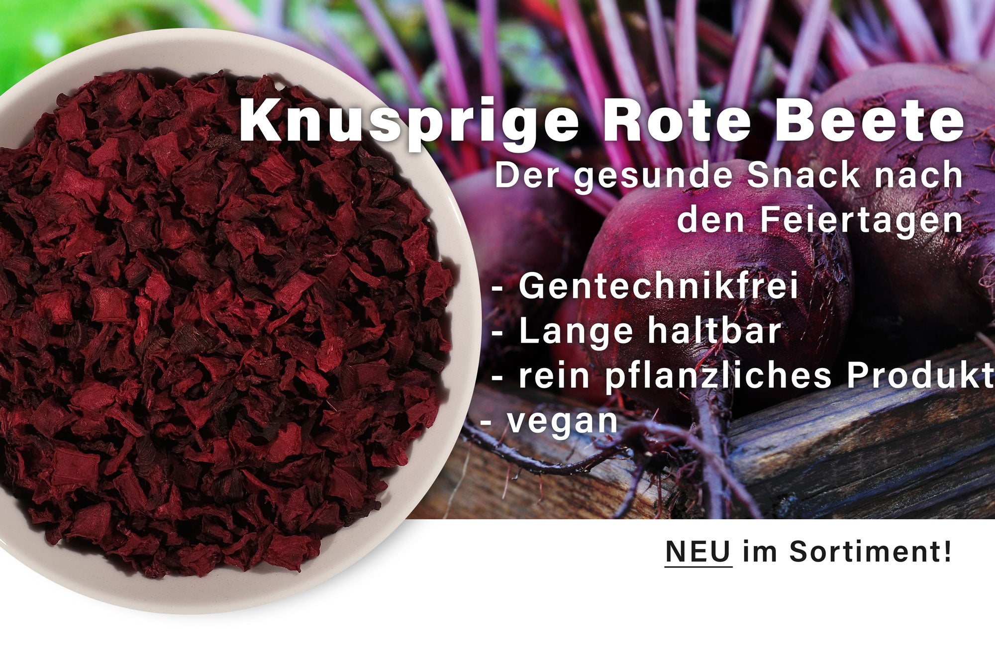 Der gesunde Snack nach den Feiertagen: Knusprige Rote Beete