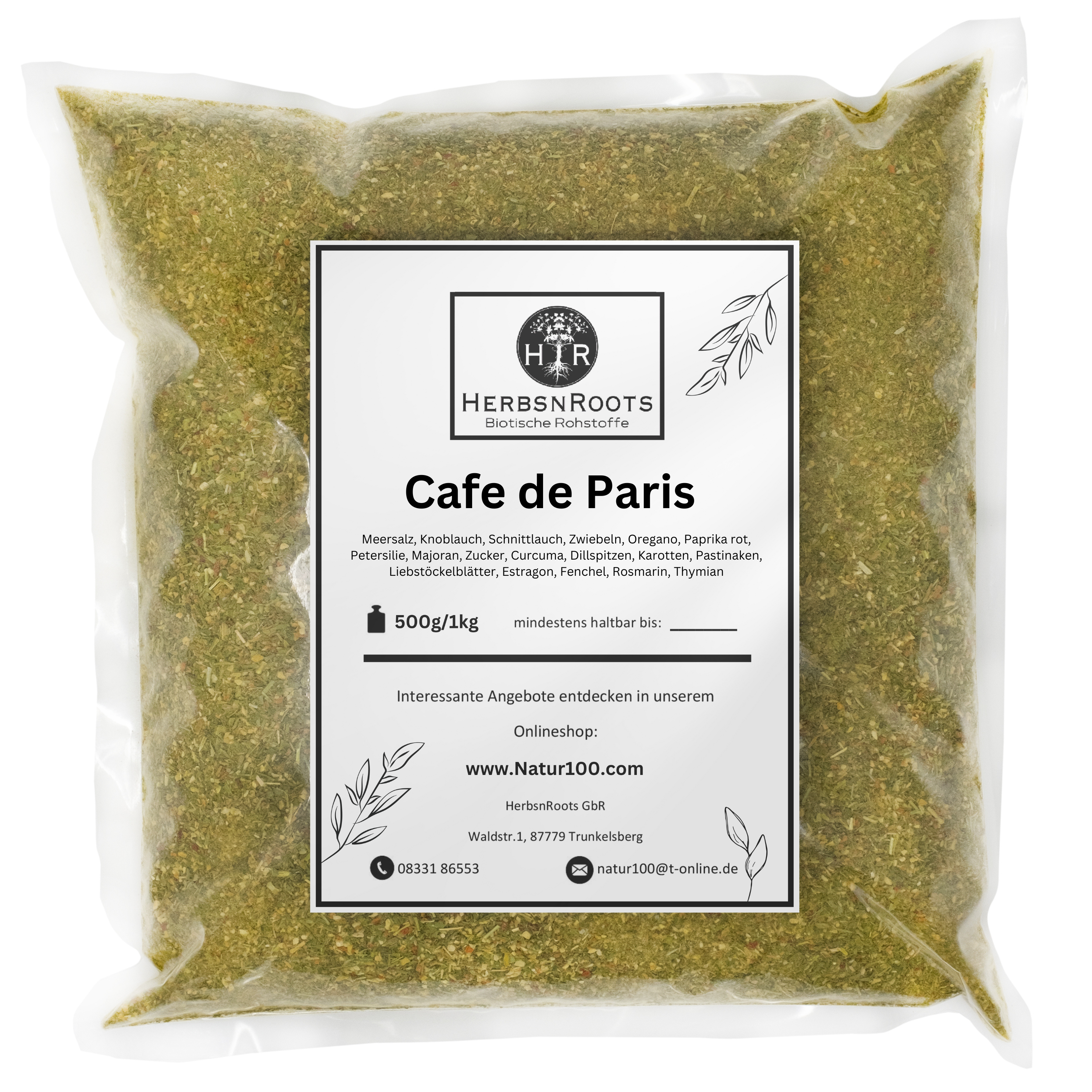 Kräuterbutter Gewürzmischung "Cafe de Paris"