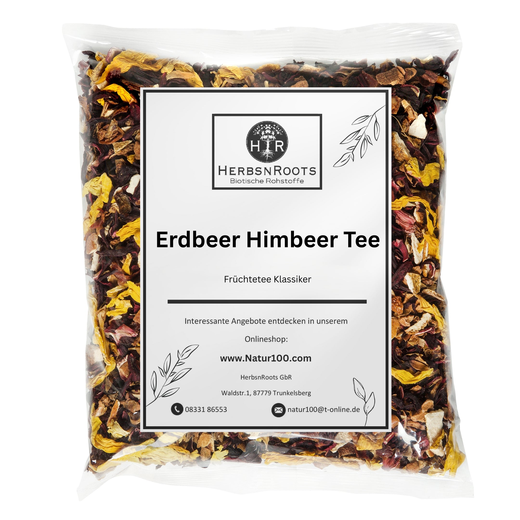 Клубнично-малиновый чай