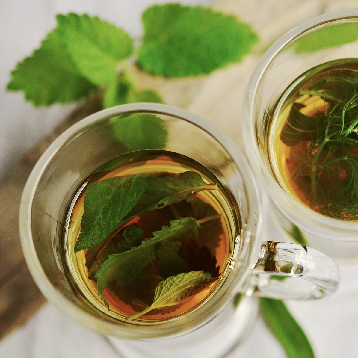 Pfefferminzblätter Kräutertee