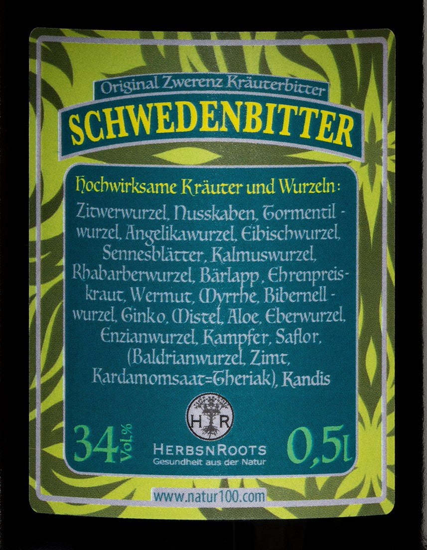 Original Zwerenz Schwedenbitter - aus 22 Kräutern & Wurzeln - Bittere Schwedentropfen nach Maria Treben